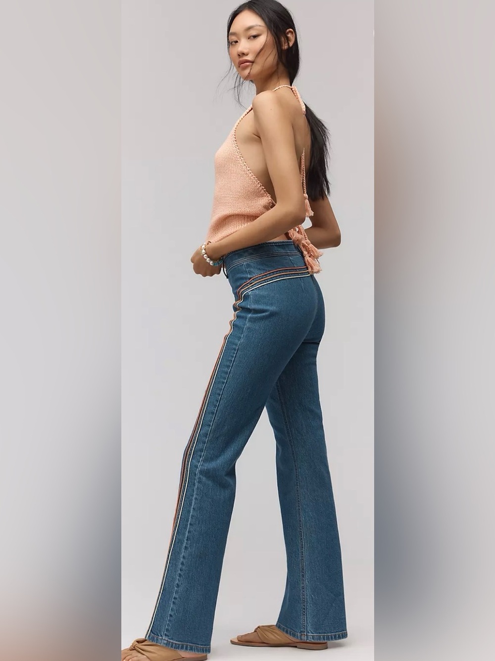 Anthropologie Pilcro Rainbow HR Bootcut Jeans